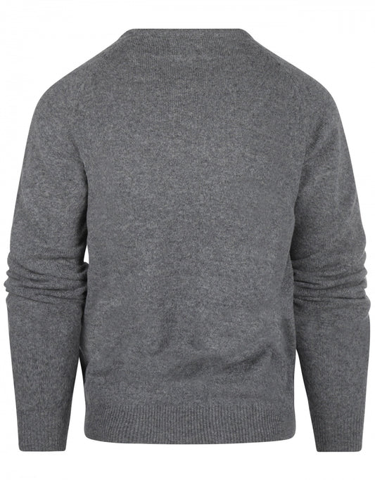 Classic Lambswool v-neck sweater | Grey