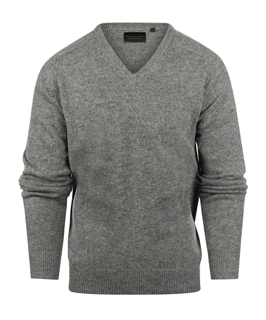 Classic Lambswool v-neck sweater | Grey