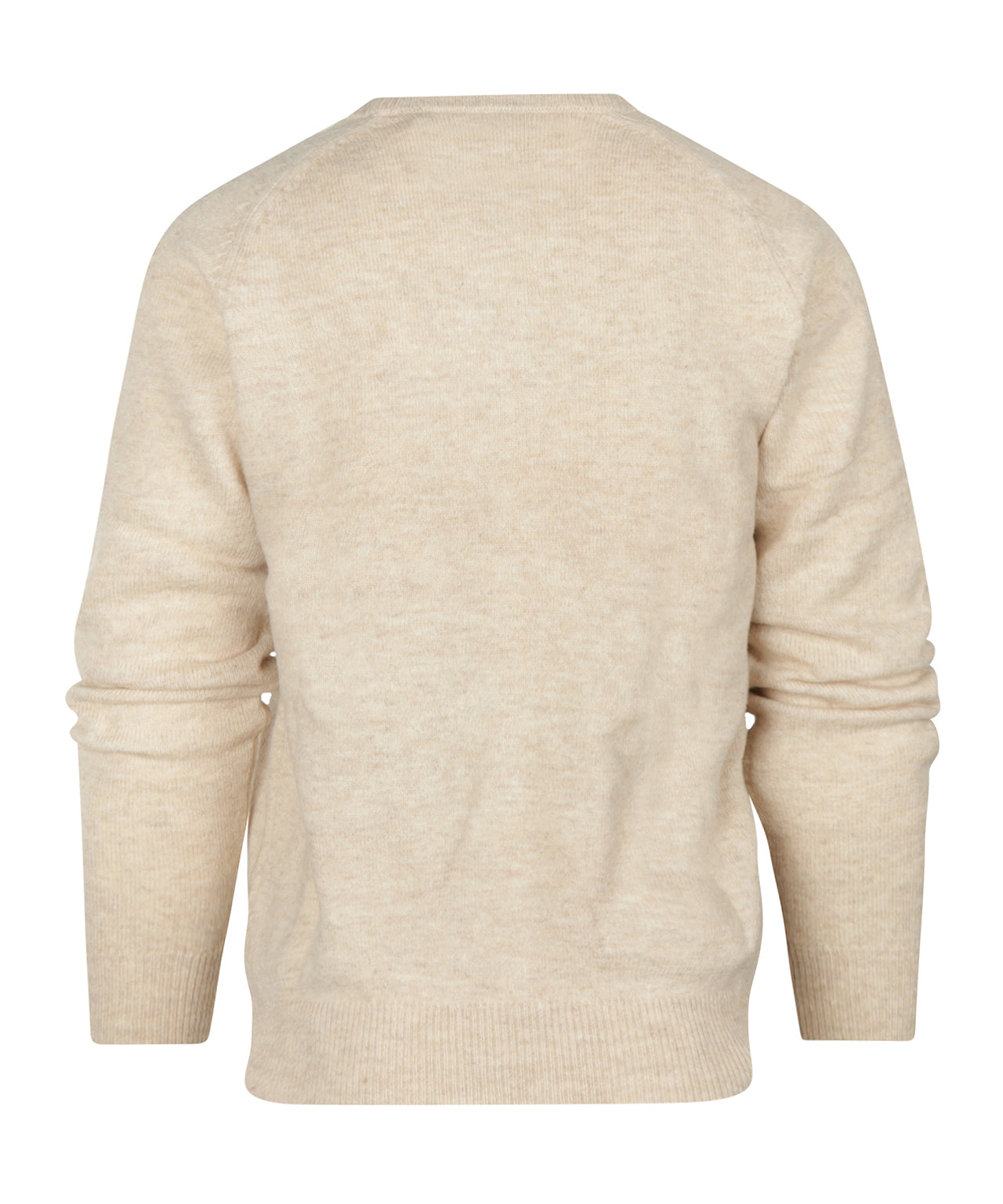 Lamswol V-Hals Pullover | Lichtbeige