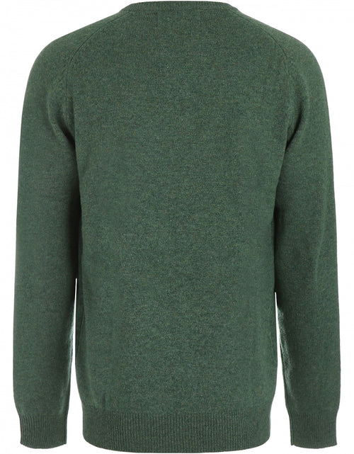 Pullover klassiek Lamswol v-hals | Groen