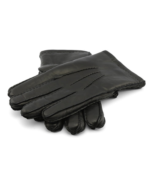 Klassieke Leren Handschoenen | Zwart