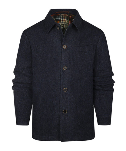 Tweed Jacket | Blauw Visgraat