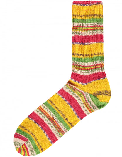Fairisle Sok | Geel Rood Multi