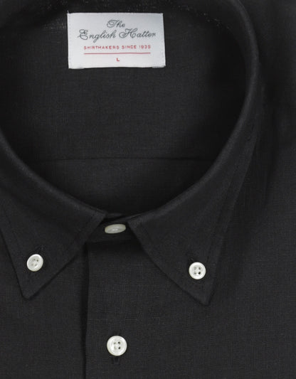 Shirt Linnen | Zwart