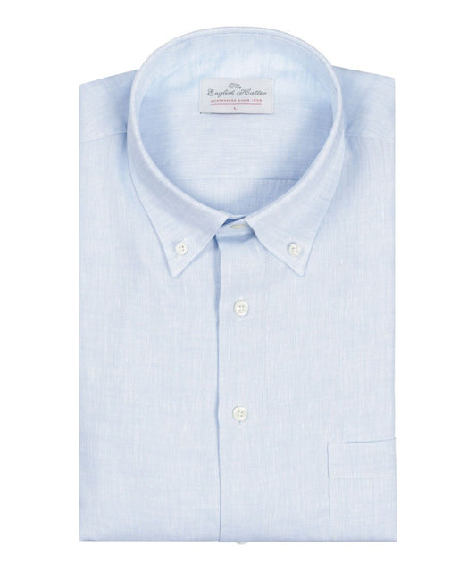 Shirt linen long sleeves | Blue