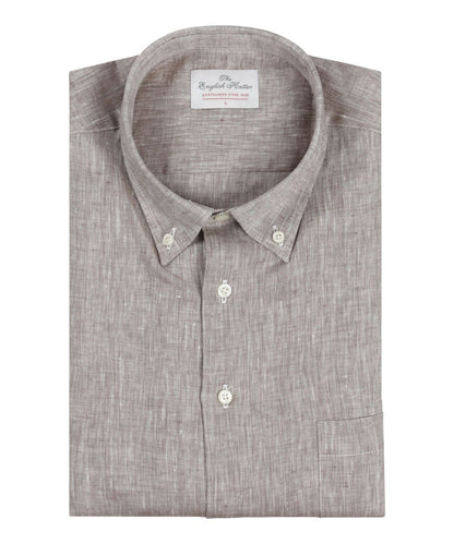 Shirt Linnen | Bruin