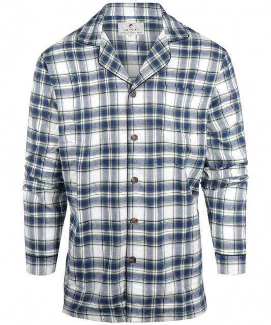 Pyjama Flannel | Wit/Blauwe ruit