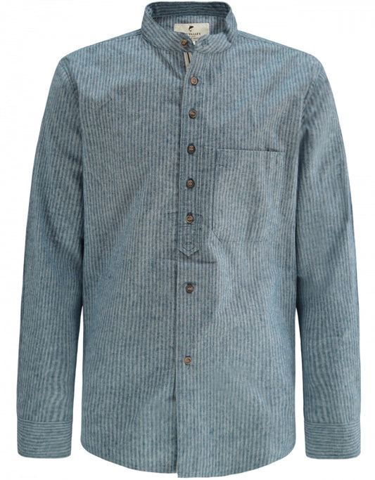 Grandfather Shirt | Denim Blue