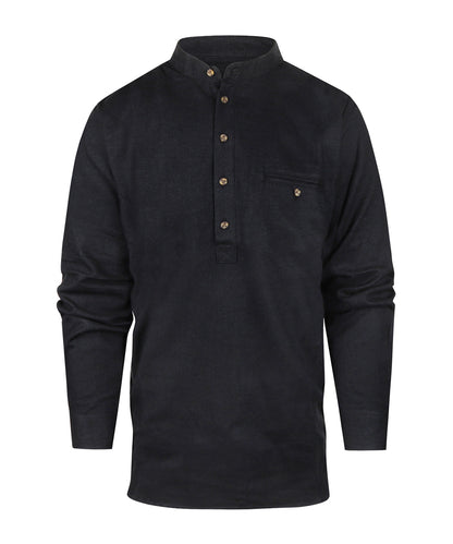 Grandfather Shirt | Navy