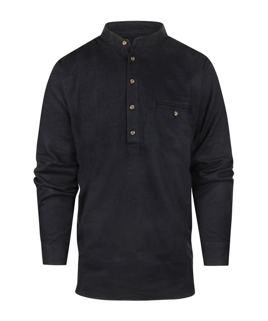Grandfather Shirt | Navy