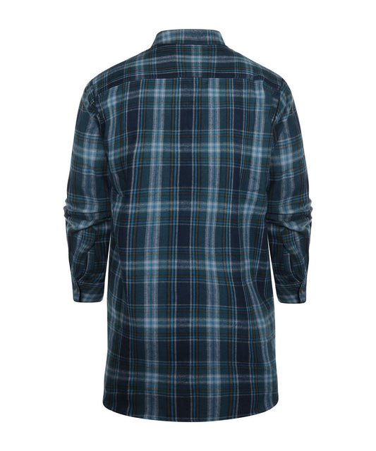 Grandfather Shirt | Navy/Groen ruit