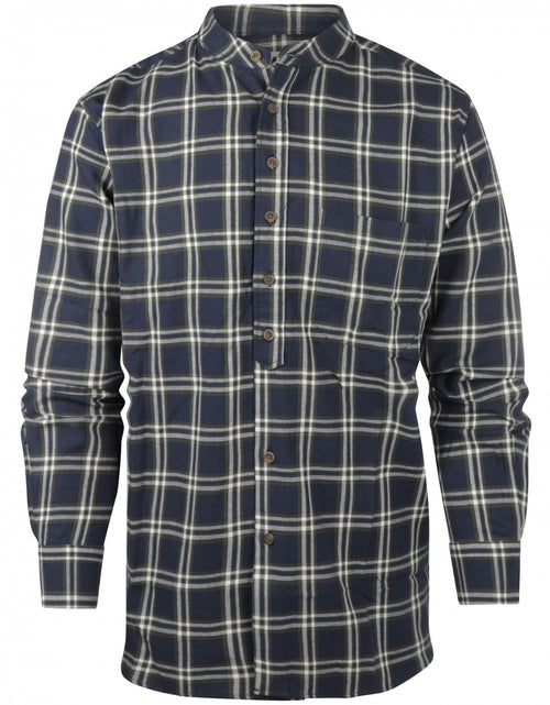 Overhemd Grandfather Shirt | Blauw