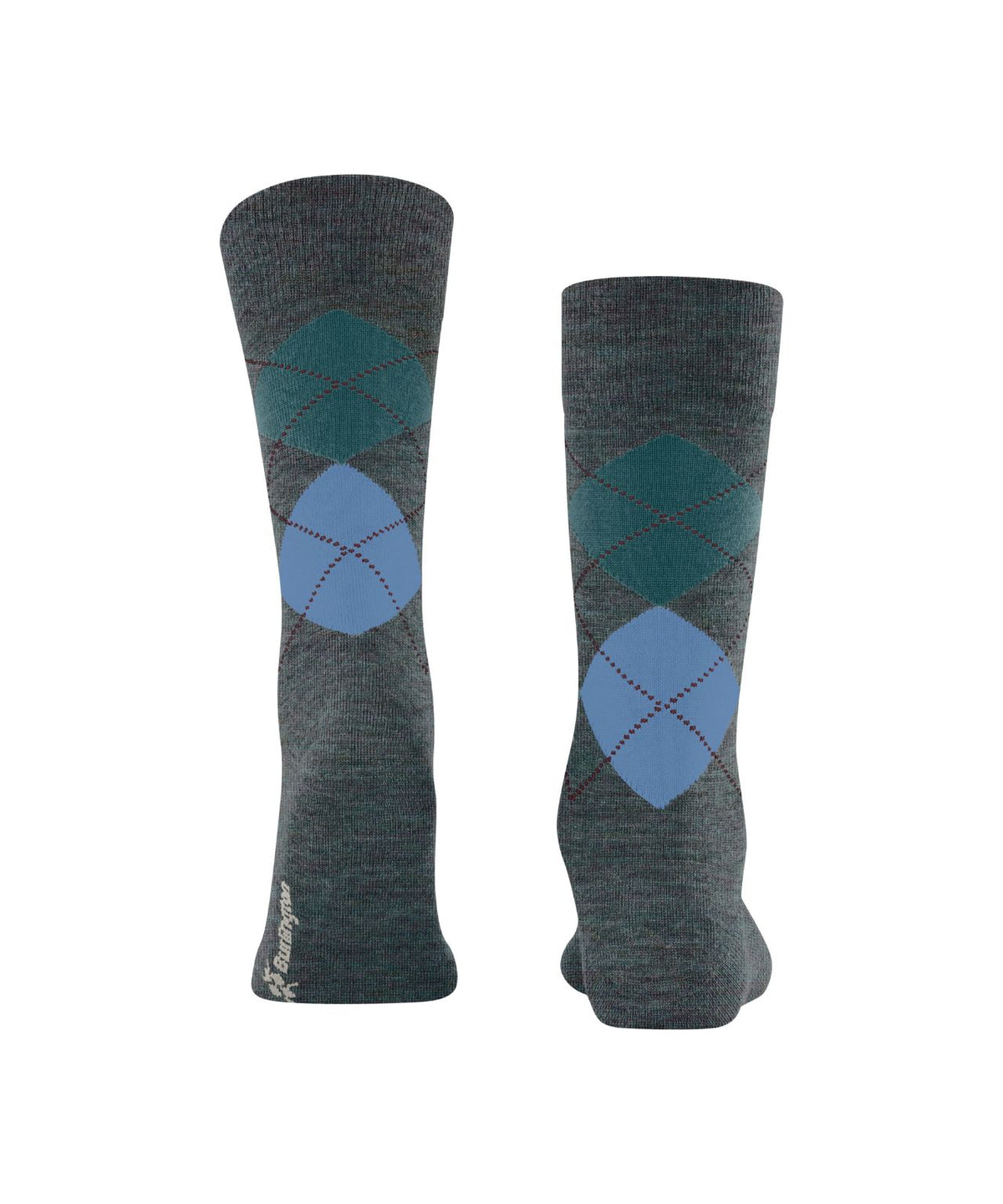 Edinburgh Mel Heren Sokken | Fire Tree diamond check