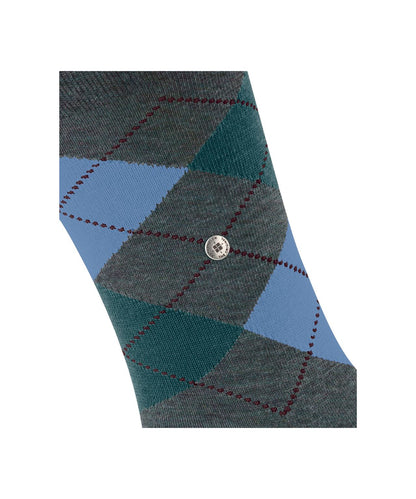 Edinburgh Mel Heren Sokken | Fire Tree diamond check