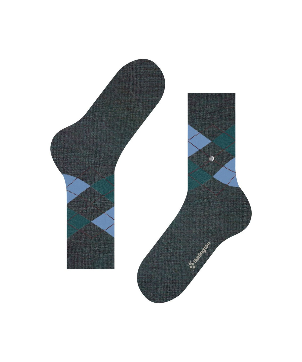 Edinburgh Mel Heren Sokken | Fire Tree diamond check