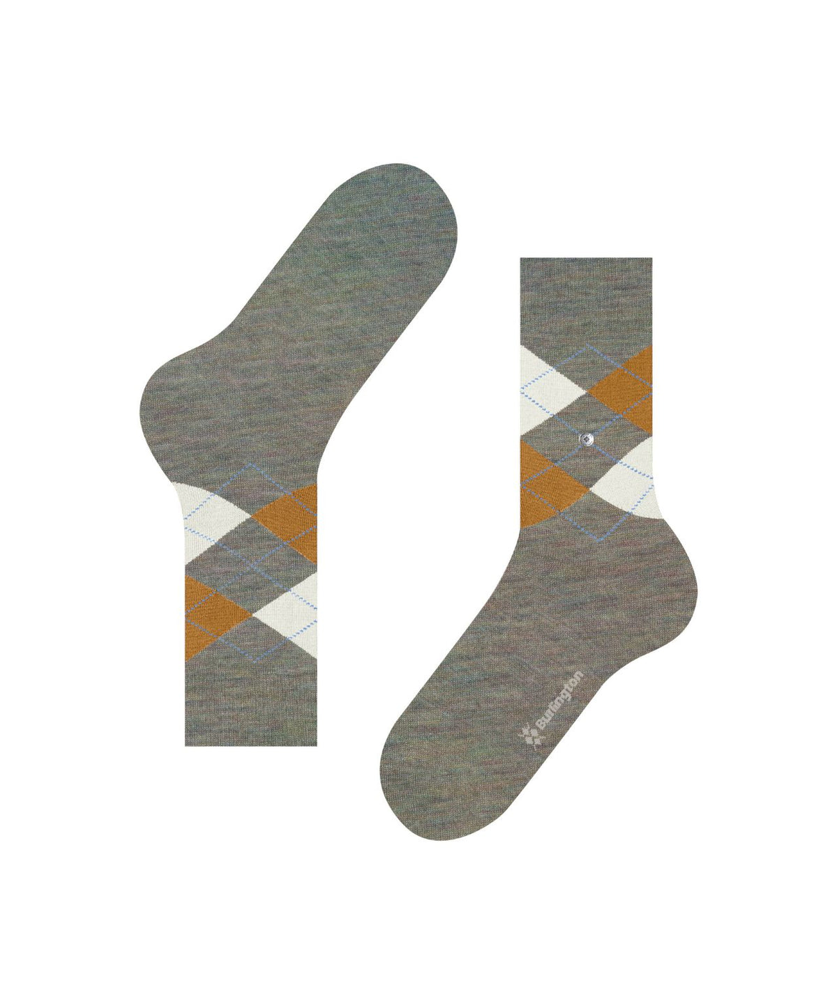 Edinburgh Mel Heren Sokken | Seaweed diamond check