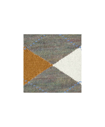 Edinburgh Mel Heren Sokken | Seaweed diamond check