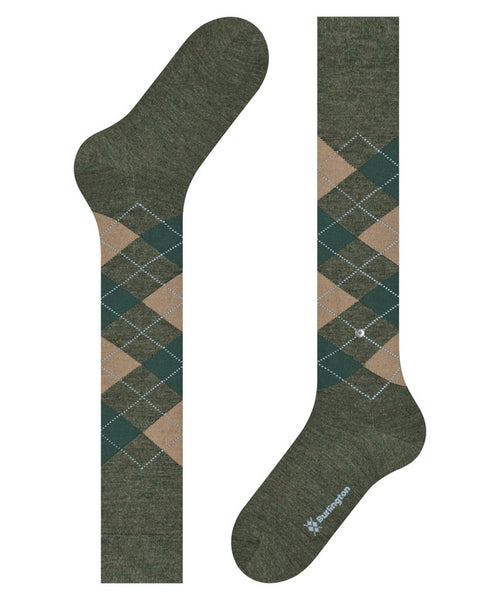Edinburgh heren kniekousen | Groen