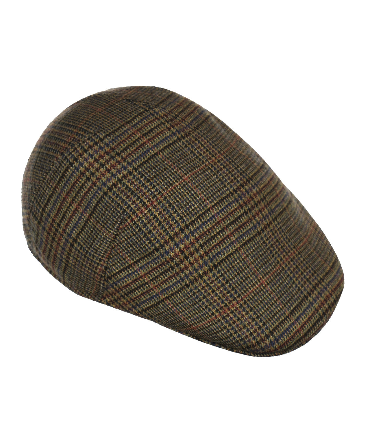 Soft Cap Wol | Bruin Groen Patroon