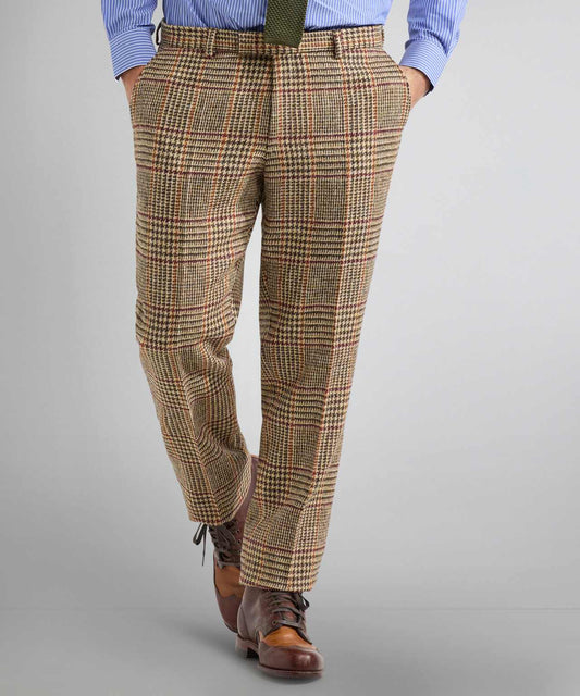 Pantalon Harris Tweed | Lichtbruin houndstooth