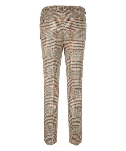 Pantalon Harris Tweed | Lichtbruin houndstooth