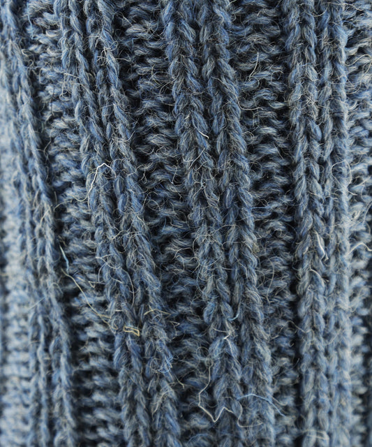 Tweed-Kniestrümpfe für Herren | Blau