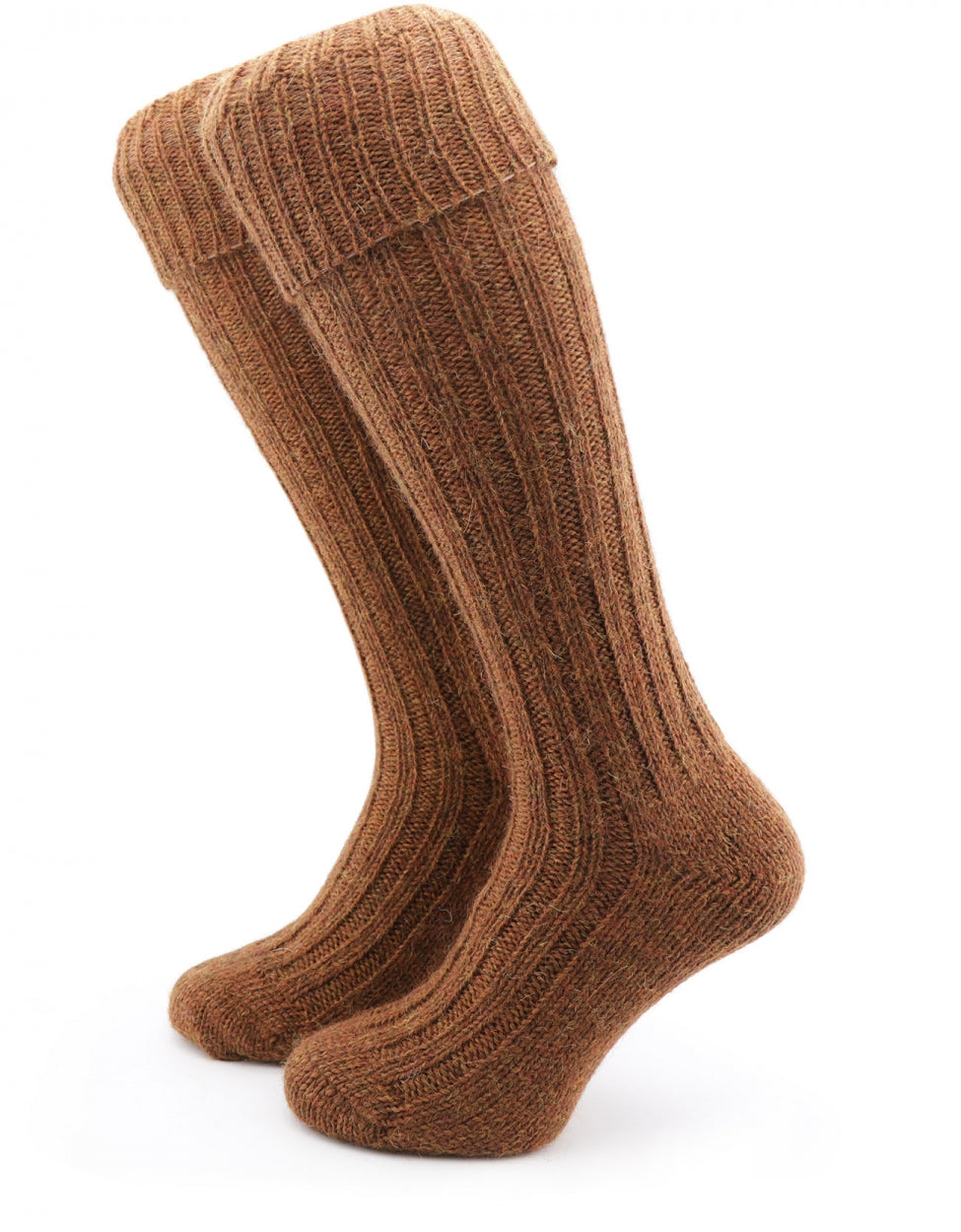 Tweed-Kniestrümpfe für Herren | Braun