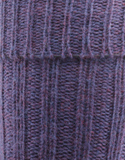 Tweed-Kniestrümpfe für Herren | Lila