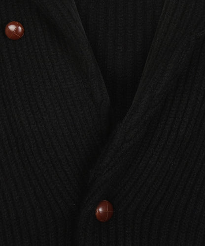 Geelong Shawl Collar Cardigan | Black