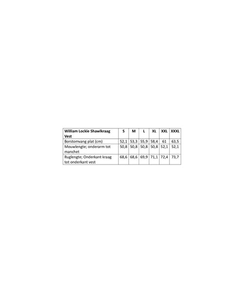 William Lockie Knoop Vest Sjaalkraag | Ecru