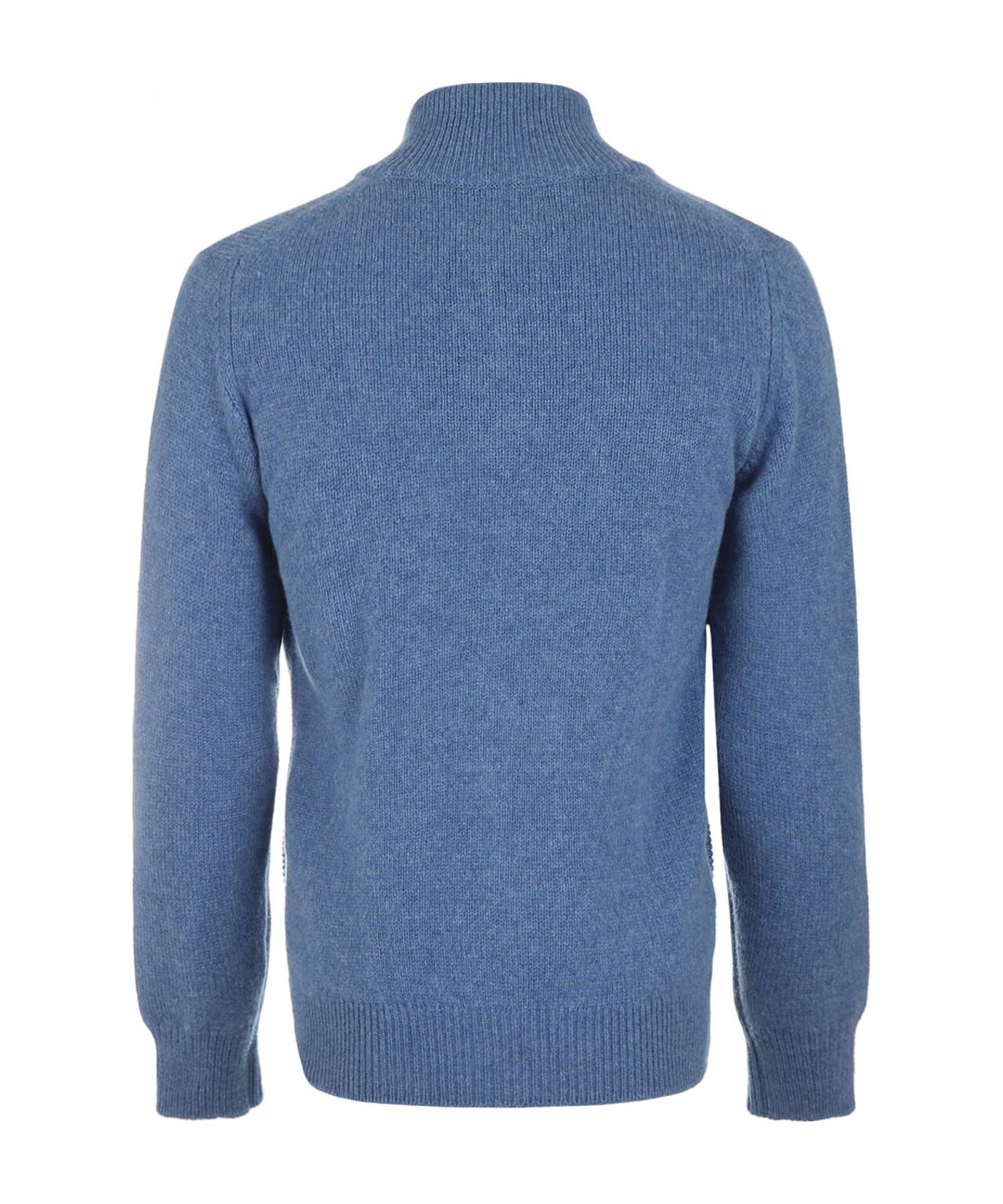 William Lockie Zip Vest Lambswool | Blue