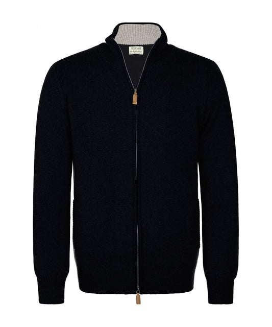 Vest rits | Navy/Cobble