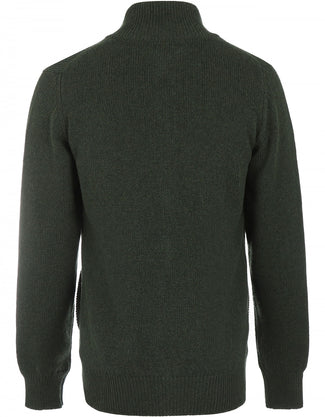Rits Vest Lamswol | Groen