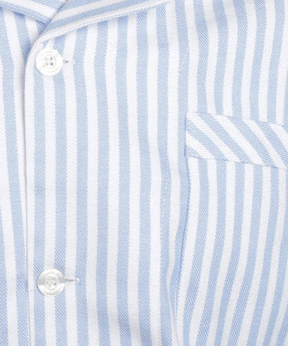 Pyjama | White Light Blue stripe