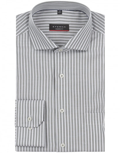 Cover Shirt | Olijf streep