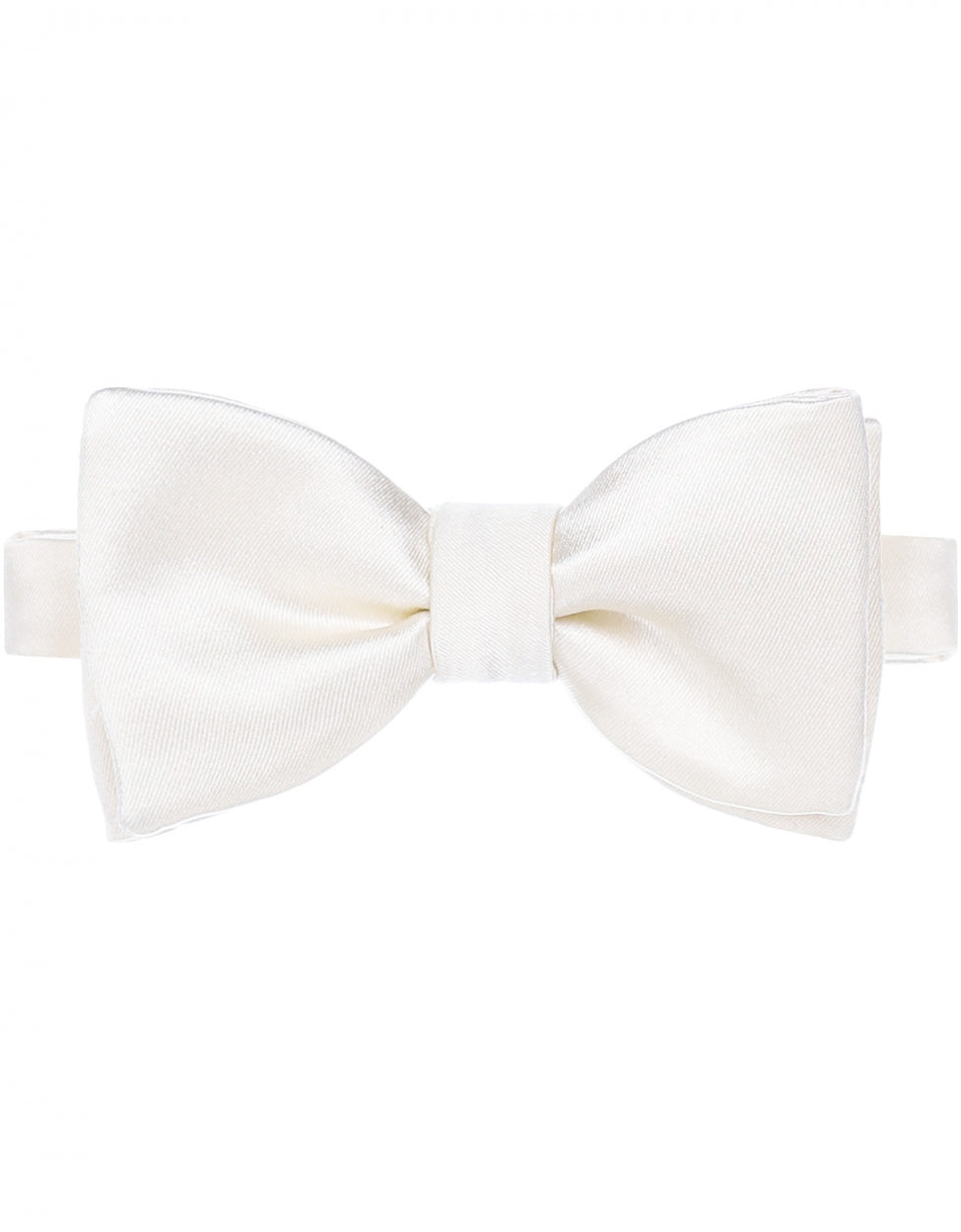 Satin bow | White