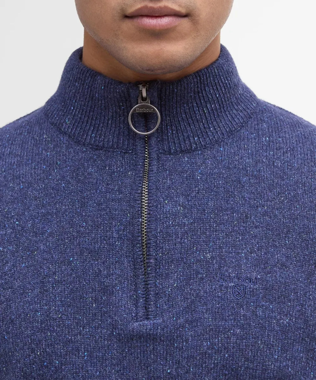 Tisbury Pullover mit hohem Reißverschluss | Blau