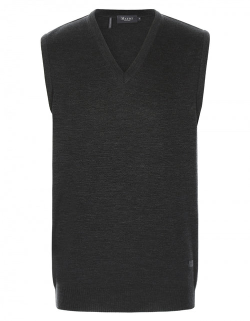 Slipover klassiek Merino wol | Charcoal