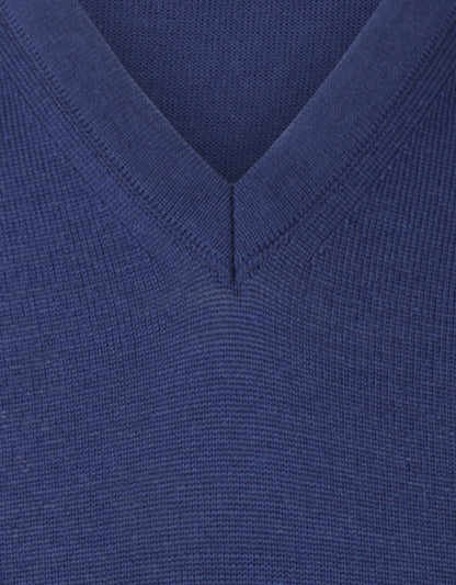 Maerz Slipover Merino Wool | Blue