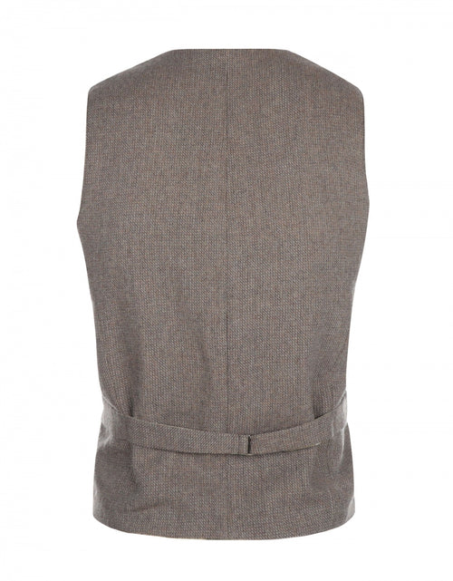Tweed Gilet | Beige