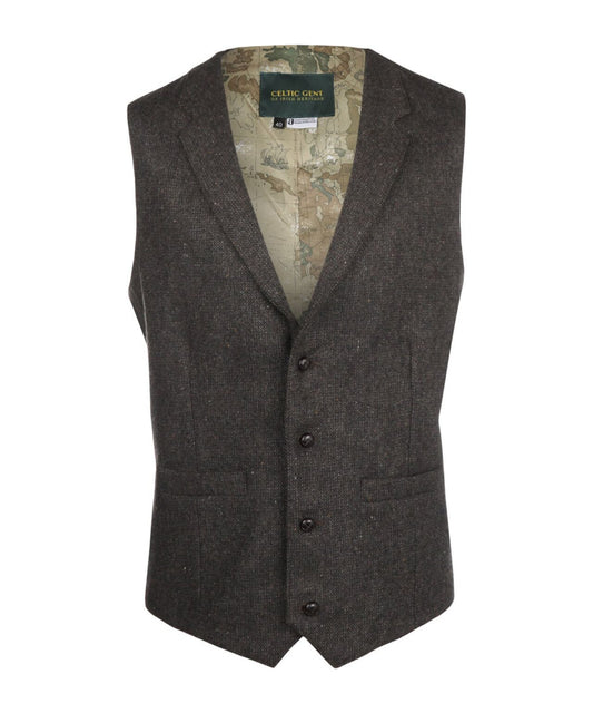 Gilet Celtic Tweed | Bruin