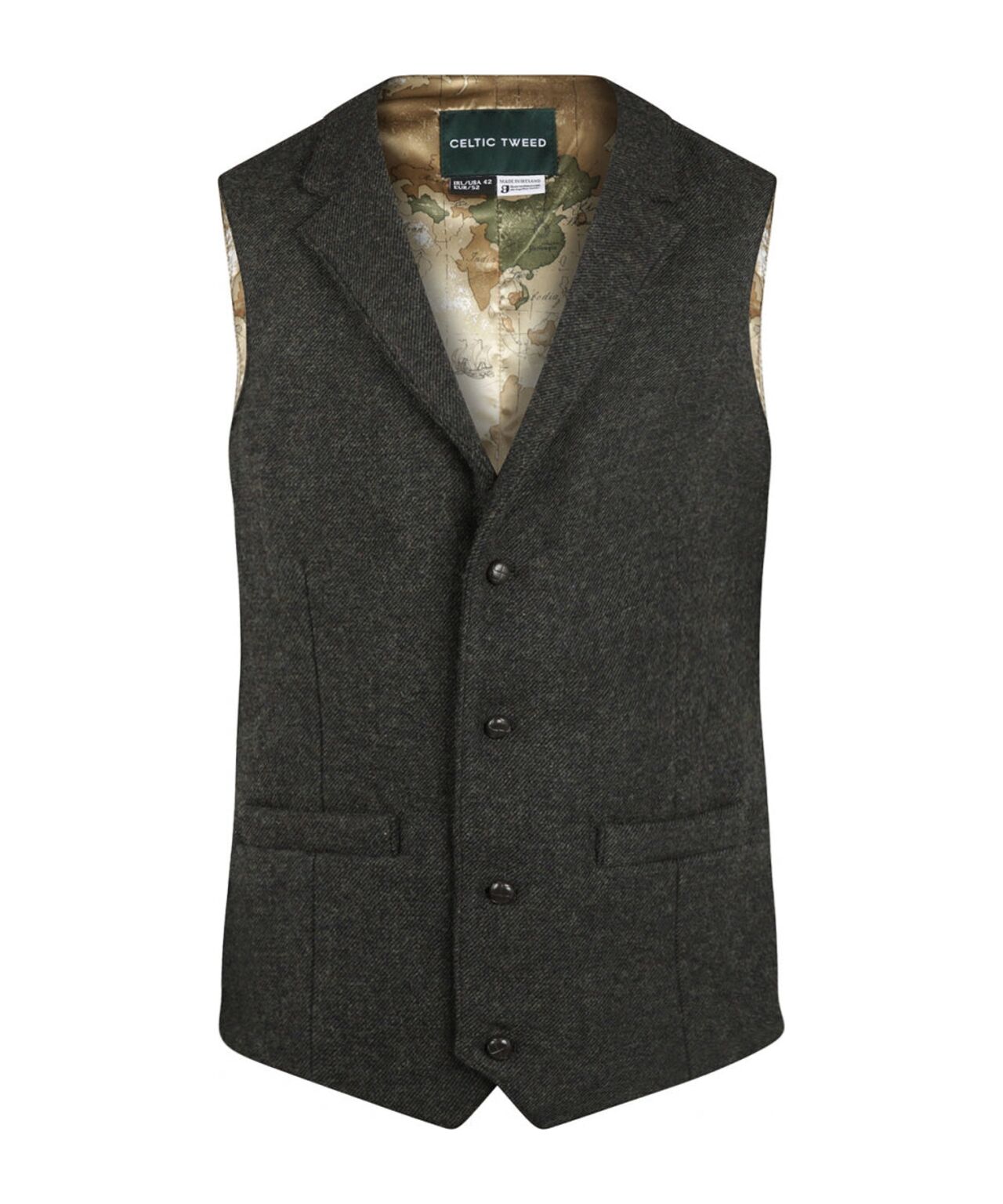 Irish Tweed Gilet | Green