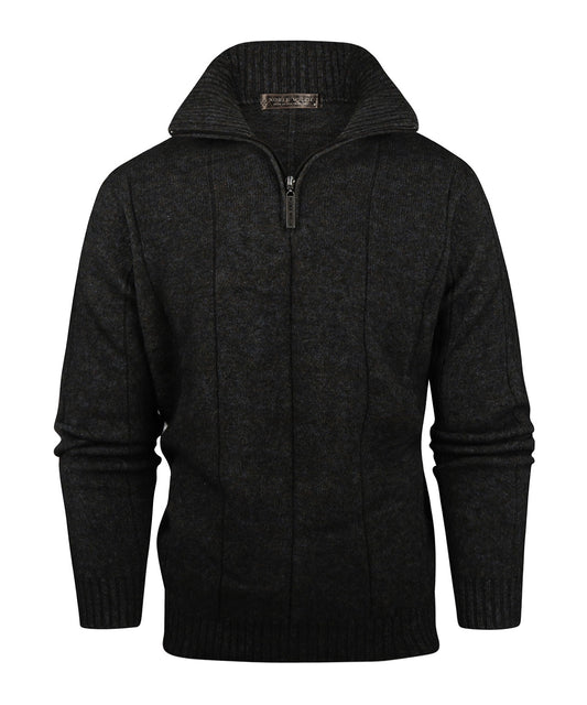 Sweater Javelin high zip | Brown