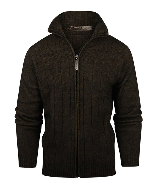 Ritsvest Lancaster | Donkerbruin melange