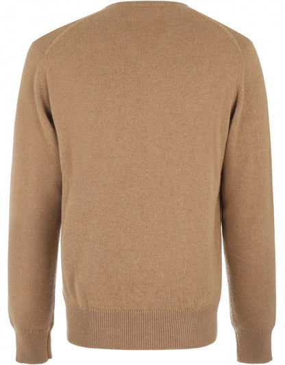 Pullover V-Neck Camelhair | Natural