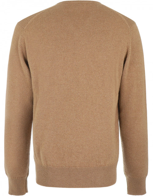 Pullover V-Hals Camelhair | Natural