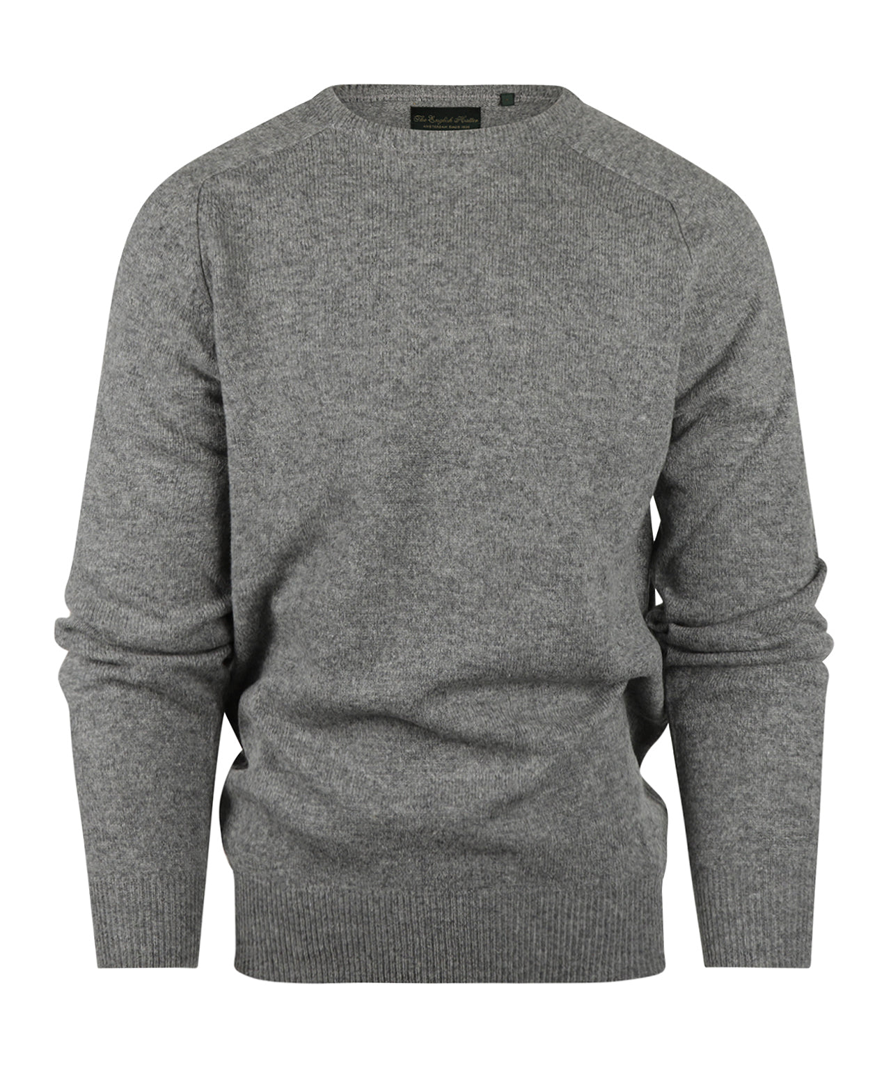 Lamswol Ronde Hals Pullover | Grijs