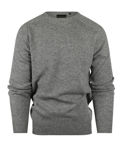 Lamswol Ronde Hals Pullover | Grijs