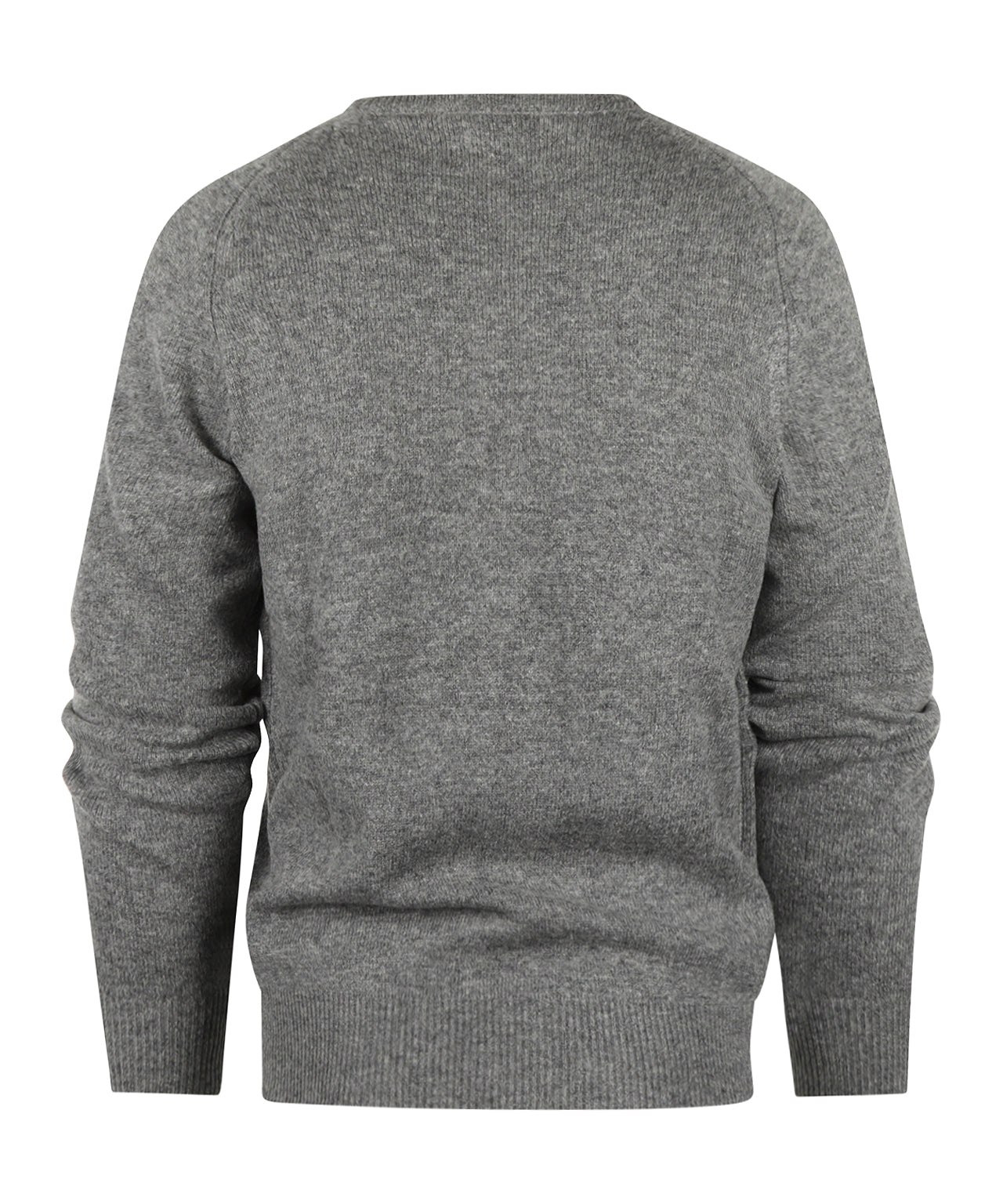 Lamswol Ronde Hals Pullover | Grijs