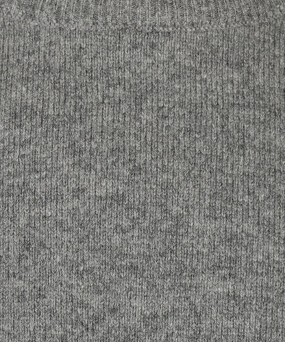 Lamswol Ronde Hals Pullover | Grijs